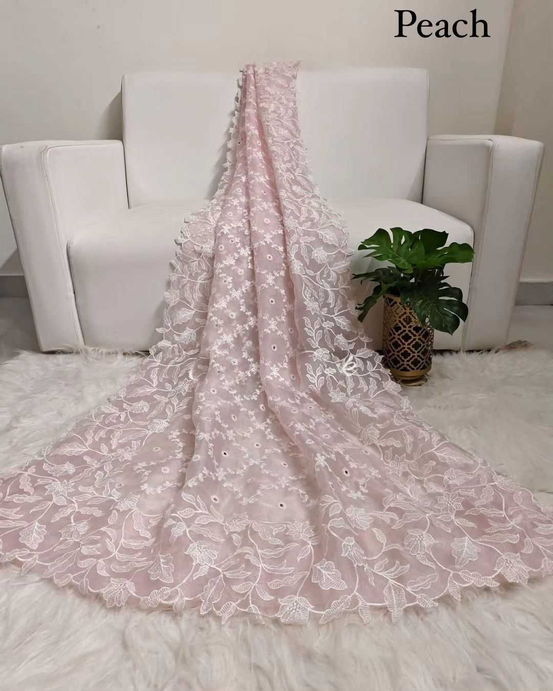 YNF ORGANZA  RRS  Arca flower WHOLESALE SAREE MANUFACTURER